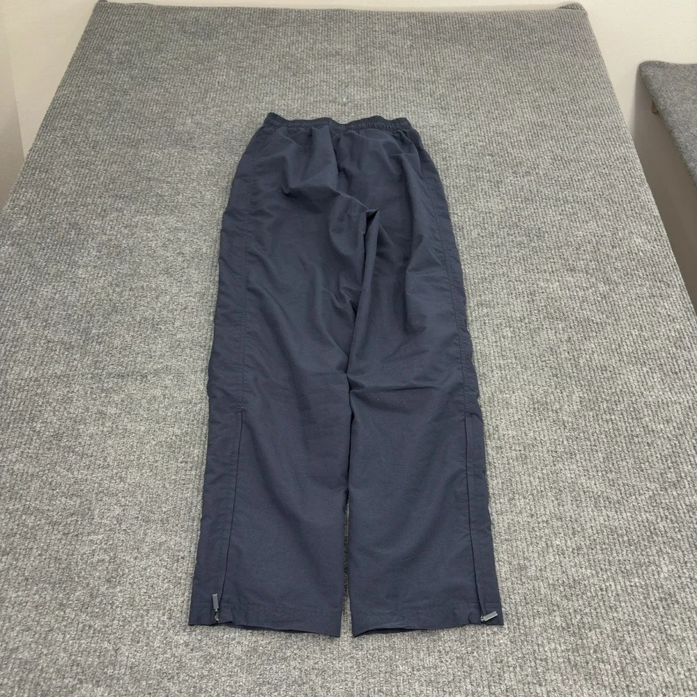 Vintage Adidas Track Pants Mens M Navy Polyester Elastic Waist Athletic Style